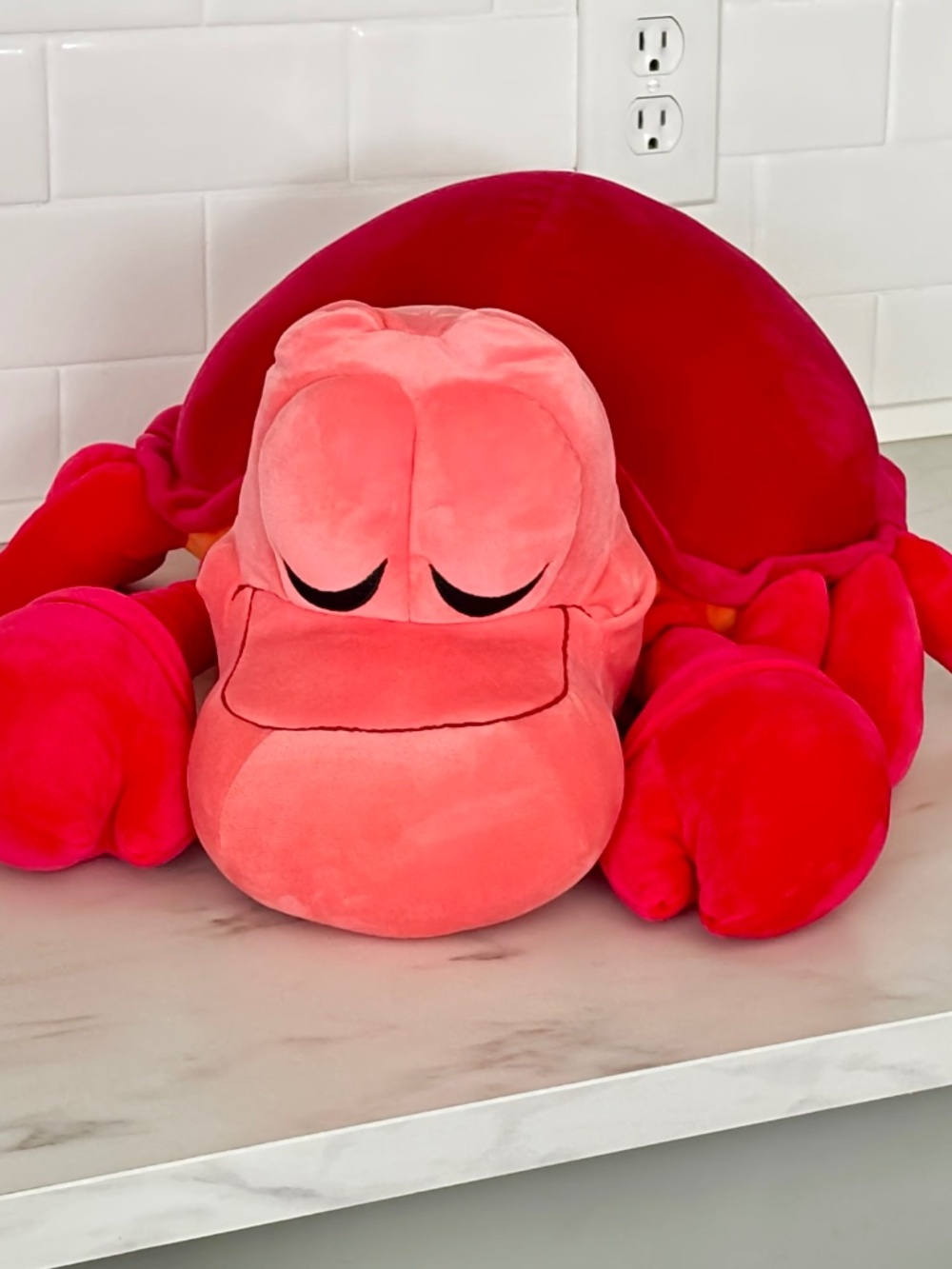 NWOT Disney Cuddleez Plush Little Mermaid Sebastian Lobster Stuffed Animal LARGE